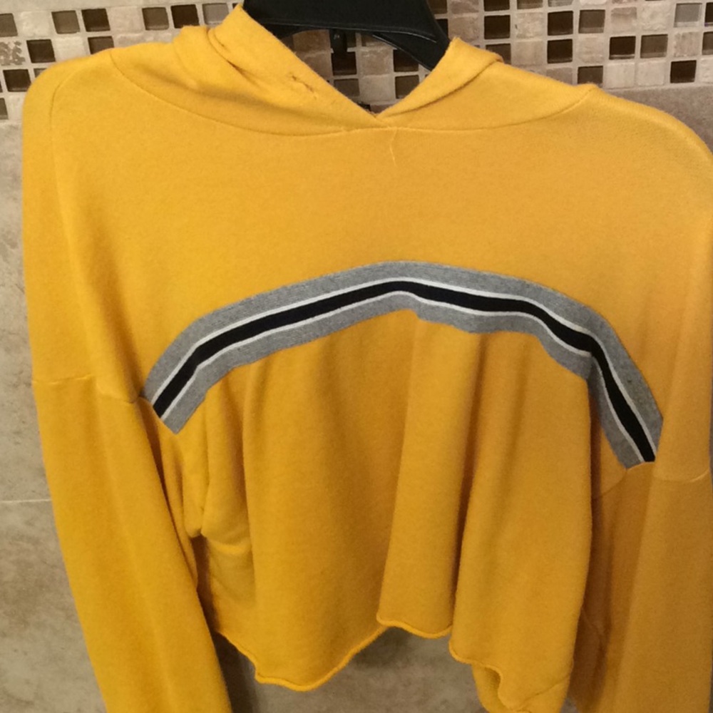 Yellow crop top